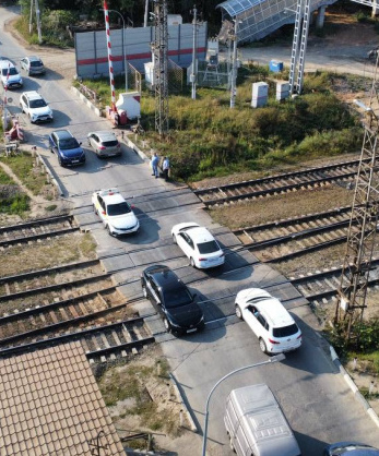 Отчёт по обследованию технического состояния дорожного покрытия в границах железнодорожных переездов на территории Московской области